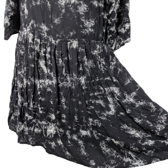MOTEL ROCKS Tie Dye Marbled Lace Up Back Dress M - Picture 4 of 10